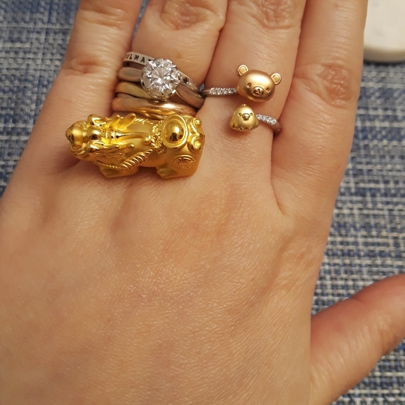 24K Pure Gold Double Pixiu 貔貅 Bracelet - Picture 13 of 13